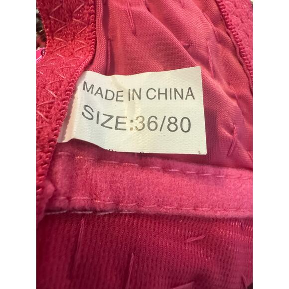 Costume x Belly Dance Sequin, Beaded, Fringe Two Piece Set Size 36 Pink - Picture 4 of 14